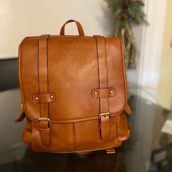 Vachetta Fashion Bag – Leather Backpack - Tan / Brown - Picture 3 of 10